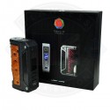 THERION BF DNA 75C BOX MOD Black Frame with Wood and Yellow Ostrich