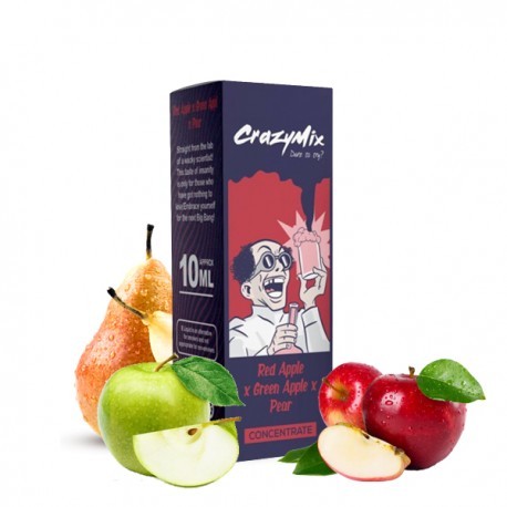 AROMA CONCENTRATO CRAZYMIX RED APPLE GREEN APPLE PEAR 10ml